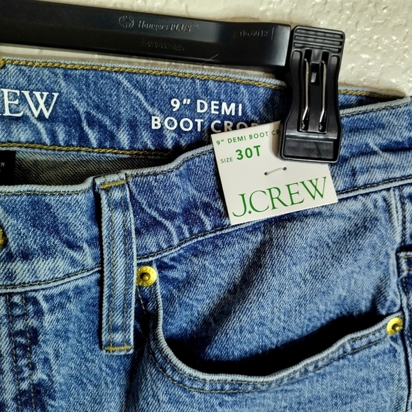 NWT J. Crew 9" demi boot crop jeans Sz 30 Tall - Picture 6 of 9